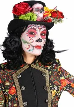 Overig Halloween Jas Mexican Skull Coloured Voor Dames -Carnavalskleding Dames Winkel halloween jas mexican skull coloured voor dames 3
