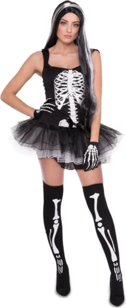 Overig Halloween Jurkje Skelet Met Tutu Voor Dames