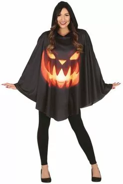 Overig Halloween Poncho Scary Pumpkin