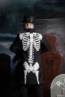 Overig Halloween Skeletten Jas Voor Heren -Carnavalskleding Dames Winkel halloween skeletten jas voor heren sfeerbeeld achterkant