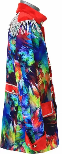 Overig Heren Carnavalsjas Colorful Leaves Luxe 5 Overig Heren Carnavalsjas Colorful Leaves Luxe -Carnavalskleding Dames Winkel heren carnavalsjas colorful leaves luxe zijkant