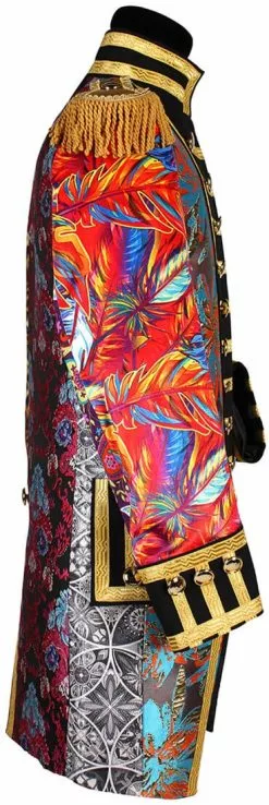 Overig Heren Carnavalsjas Patchwork Mix-it Up -Carnavalskleding Dames Winkel heren carnavalsjas patchwork mix it up zijkant