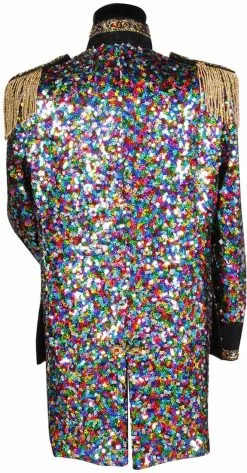 Overig Heren Carnavalsjas Sequinmaster Luxe -Carnavalskleding Dames Winkel heren carnavalsjas sequinmaster luxe achterkant