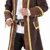 Overig Heren Piratenmantel Bruin Luxe