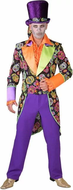 Overig Heren Slipjas Mexican Skull Zwart-Day Of The Dead