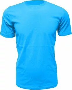 Overig Heren T-Shirt Turquoise (Slim Fit)