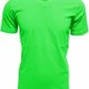 Overig Heren T-Shirt V-Hals Appelgroen (Slim Fit)