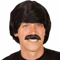 Overig Herenpruik + Snor Zwart