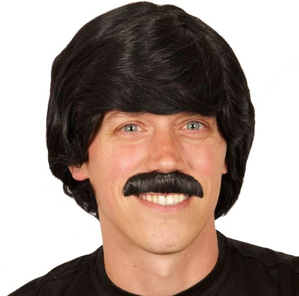 Overig Herenpruik + Snor Zwart 1 Overig Herenpruik + Snor Zwart