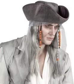 Overig Horror Piratenpruik Met Hoed