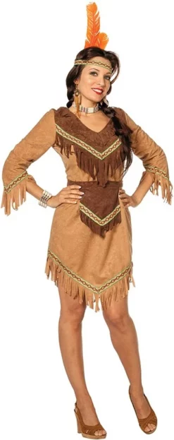 Overig Indiaanse Dame Luxe Beige