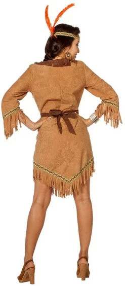 Overig Indiaanse Dame Luxe Beige -Carnavalskleding Dames Winkel indiaanse dame luxe beige 3