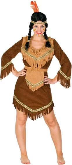 Overig Indiaanse Dame Luxe Bruin