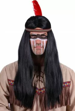 Overig Indianenpruik Winnetou Voor Heren