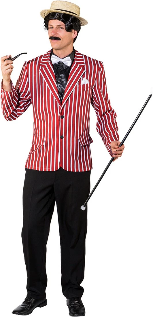 Overig Jaren 20 Jasje Rood-Wit Voor Heren 1 Overig Jaren 20 Jasje Rood-Wit Voor Heren