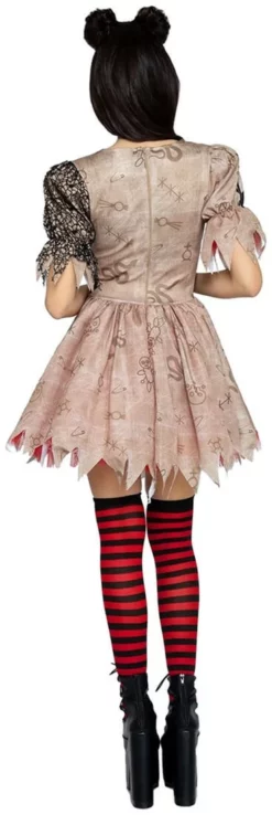LEG AVENUE Jurkje Deadly Voodoo Doll -Carnavalskleding Dames Winkel jurkje deadly voodoo doll achterkant