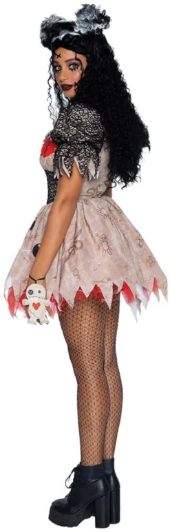 Voorpagina -Carnavalskleding Dames Winkel jurkje deadly voodoo doll zijkant