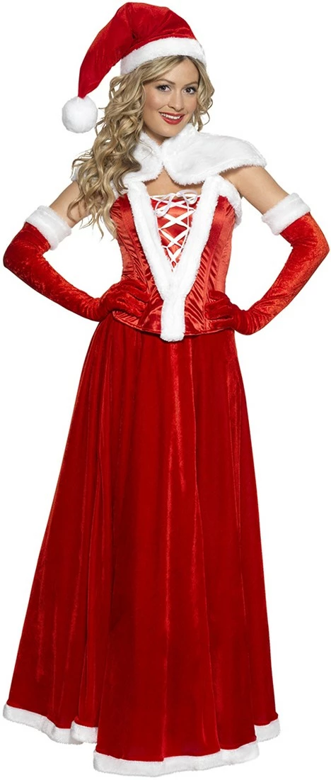 Overig Kerstvrouw Kostuum Luxe Voor Dames 2 Overig Kerstvrouw Kostuum Luxe Voor Dames - Afbeelding 2