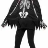 Overig Kinder Poncho Skelet Met Capuchon En Handschoenen