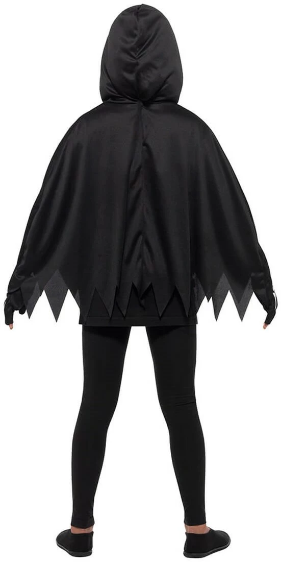 Overig Kinder Poncho Skelet Met Capuchon En Handschoenen 3 Overig Kinder Poncho Skelet Met Capuchon En Handschoenen - Afbeelding 3