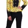 Overig Korte Carnavalsjas Fantasy Smiley Voor Dames