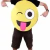 Overig Kostuum Emoticon Smiley Met Tong En Knipoog