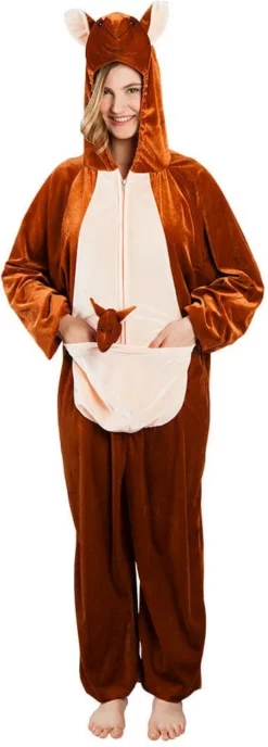 Overig Kostuum Kangoeroe Pluche 6 Overig Kostuum Kangoeroe Pluche -Carnavalskleding Dames Winkel kostuum kangoeroe pluche vrouw