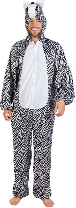 Overig Kostuum Zebra Pluche -Carnavalskleding Dames Winkel kostuum zebra pluche man