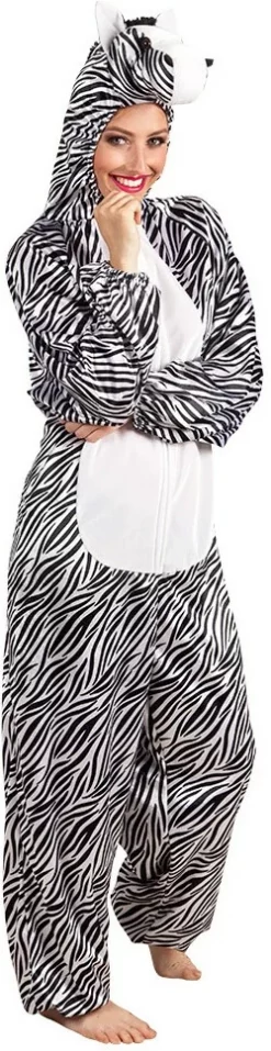 Overig Kostuum Zebra Pluche -Carnavalskleding Dames Winkel kostuum zebra pluche vrouw