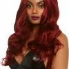 LEG AVENUE Lange Pruik Wavy Burgundy