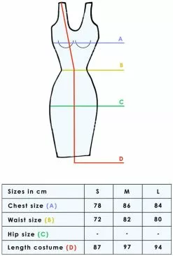LEG AVENUE Dameskostuum Gothic Vampire -Carnavalskleding Dames Winkel maattabel 186