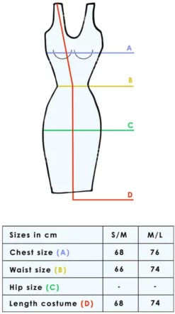 LEG AVENUE Eenhoorn Jurk Magical Unicorn -Carnavalskleding Dames Winkel maattabel 21