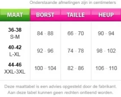 Overig Kostuum Indiaanse Squaw -Carnavalskleding Dames Winkel maattabel 37