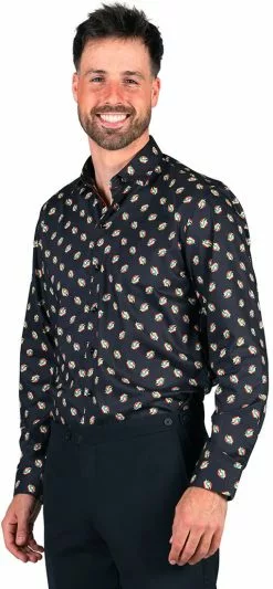 Overig Overhemd Heren Steek Rood-Geel-Groen -Carnavalskleding Dames Winkel overhemd heren steek rood geel groen 2