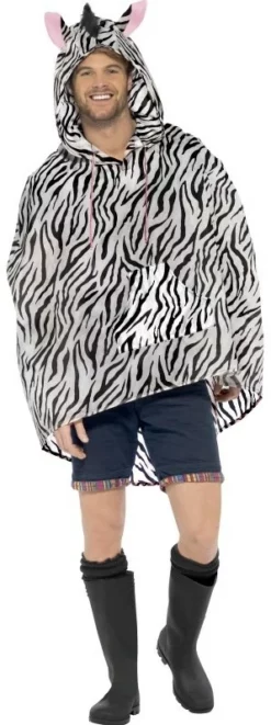 Overig Party Poncho Zebra