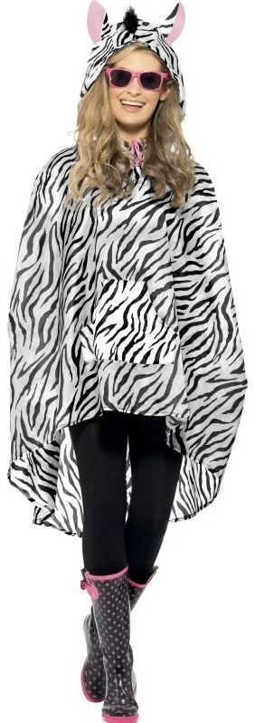 Overig Party Poncho Zebra 2 Overig Party Poncho Zebra - Afbeelding 2