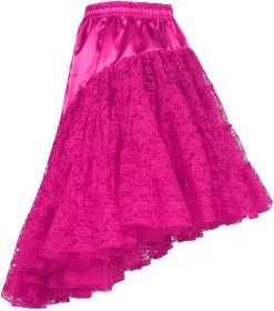 Overig Petticoat Met Kant Luxe Pink