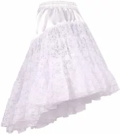 Overig Petticoat Met Kant Luxe Wit