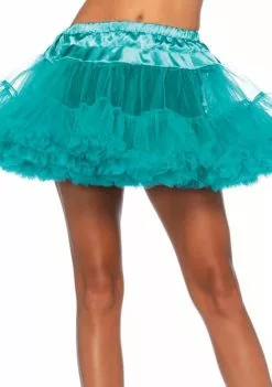 LEG AVENUE Petticoat Teal Groen Luxe (2 Laags)
