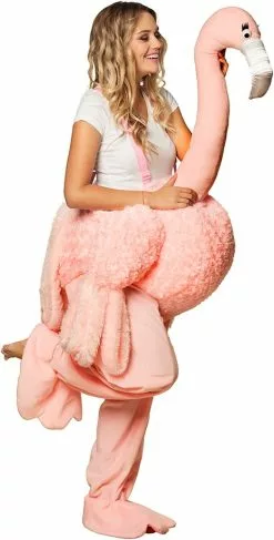 Overig Piggyback Kostuum Flamingo Luxe