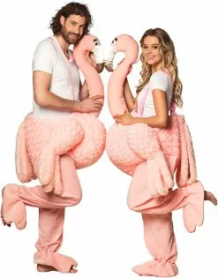 Overig Piggyback Kostuum Flamingo Luxe -Carnavalskleding Dames Winkel piggyback kostuum flamingo luxe 3