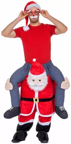 Overig Piggyback Kostuum Kerstman