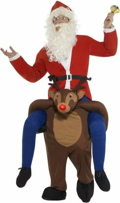 Overig Piggyback Kostuum Rendier Rudolf