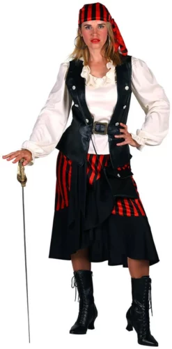 Overig Piraten Kostuum Dames Luxe 6dlg