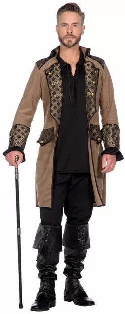 Overig Piratenjas Heren Taupe Luxe