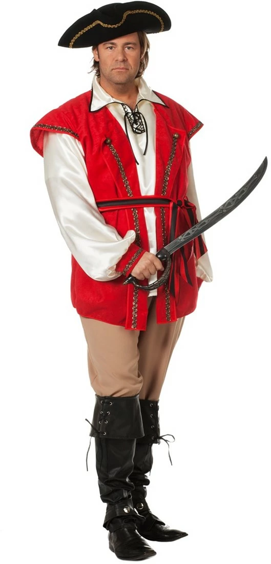 Overig Piratenpak Red Beard Voor Heren 1 Overig Piratenpak Red Beard Voor Heren