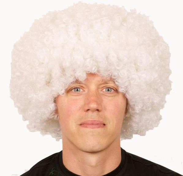 Overig Pruik Afro Groot Wit 1 Overig Pruik Afro Groot Wit