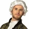 Overig Pruik Barock Heer Wit