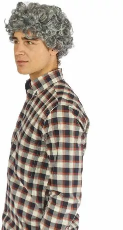 Overig Pruik Heer Krullend Grijs -Carnavalskleding Dames Winkel pruik heer krullend grijs 4