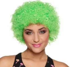 Overig Pruik Klein Krul Groen